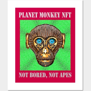 Planet Monkey Animals Not Bored Apes Posters and Art